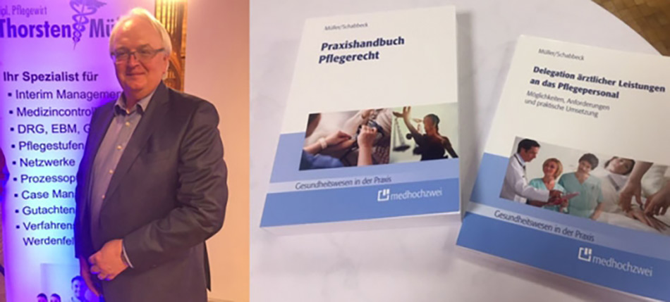 Thorsten Müller Buchveröffentlichung "PRaxishandbuch Pflegerecht"